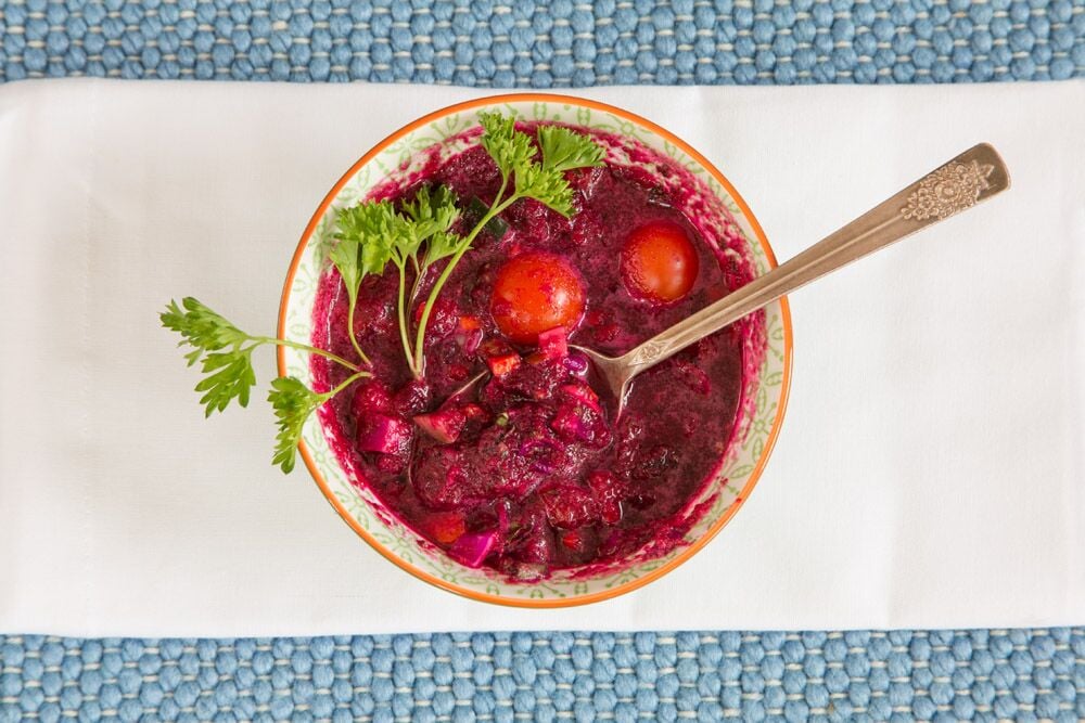 how to get over a cold fast: the exact steps i took + whole food plant based beet gazpacho