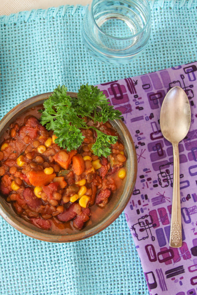 This is super personal to me + Lentil and Red Bean Chili (Instant Pot)