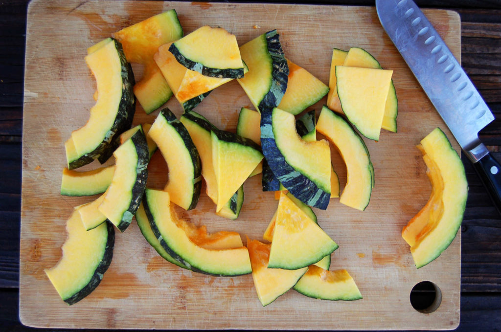 whole_food_plant_based Kabocha_squash_half_moons_halved