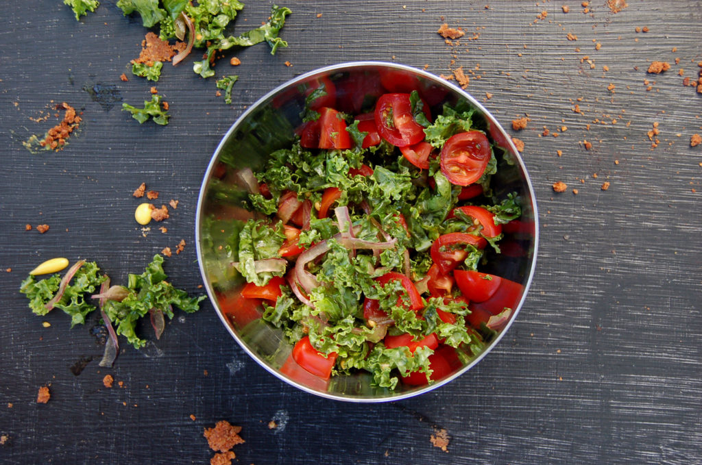 walnut_lentil_tacos_kale_tomatoes