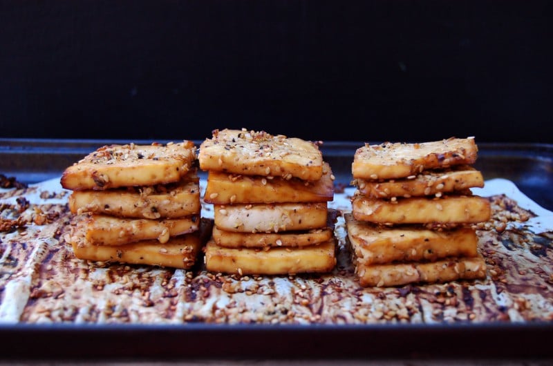 baked tofu oil free wfpb