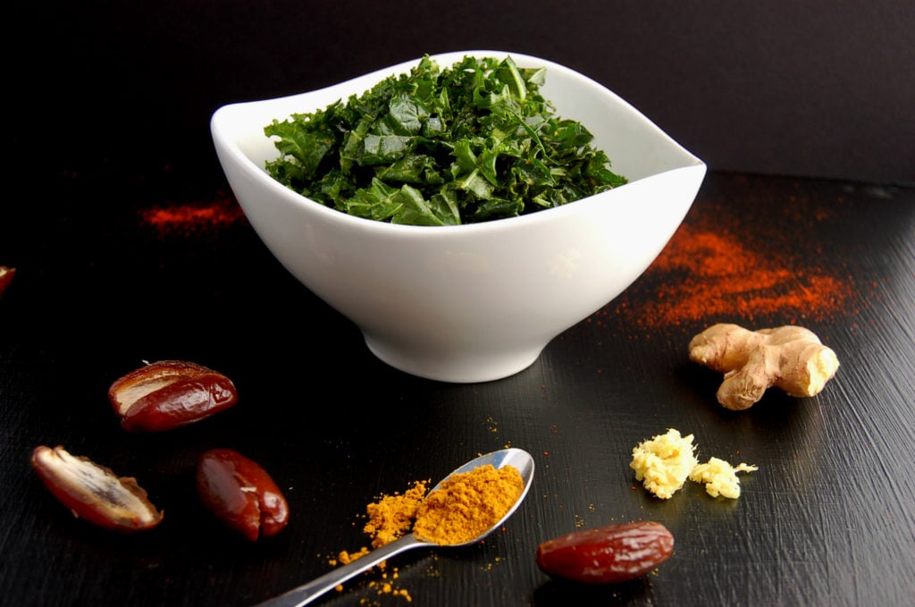 Spiced Curry Kale Salad 