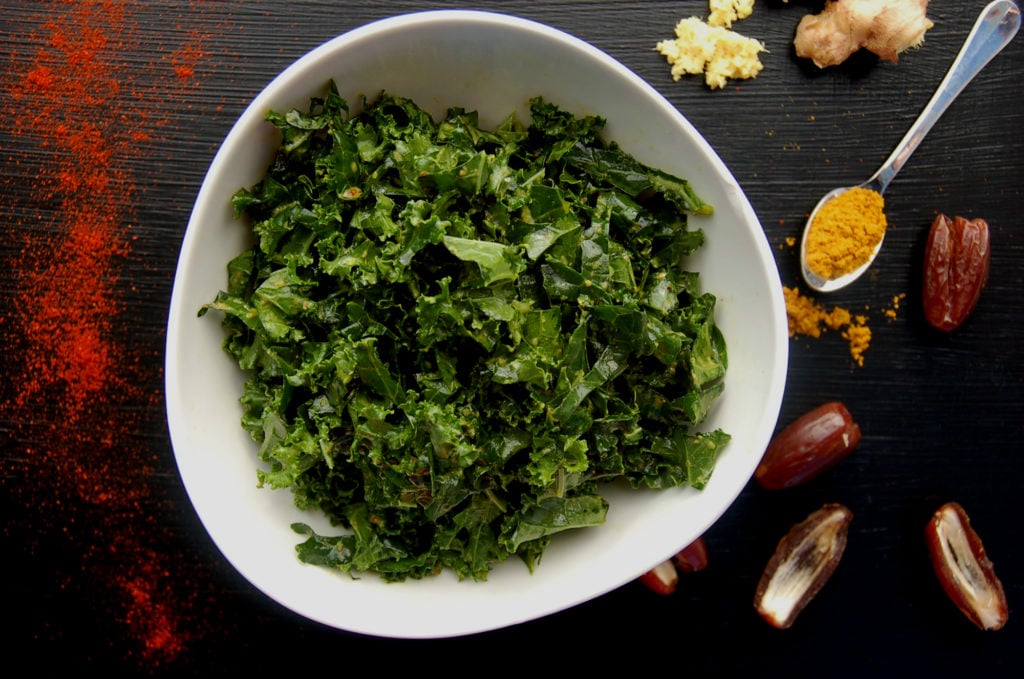 Spiced Curry Kale Salad