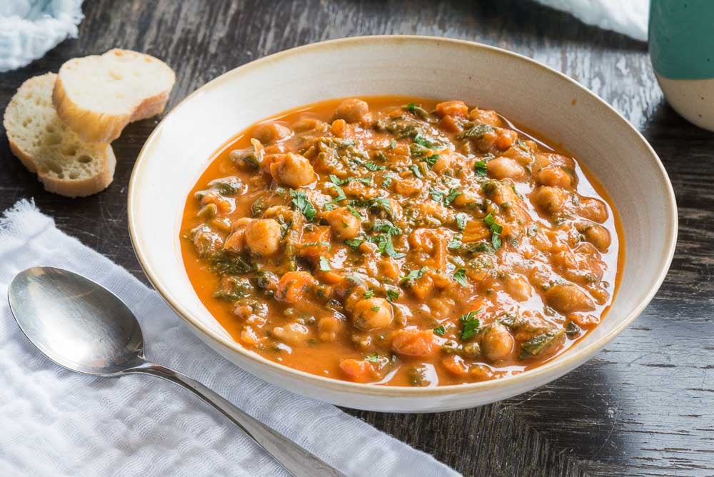 Chickpea and Spinach Soup - Recipe