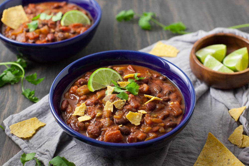 whole-food plant-based chili