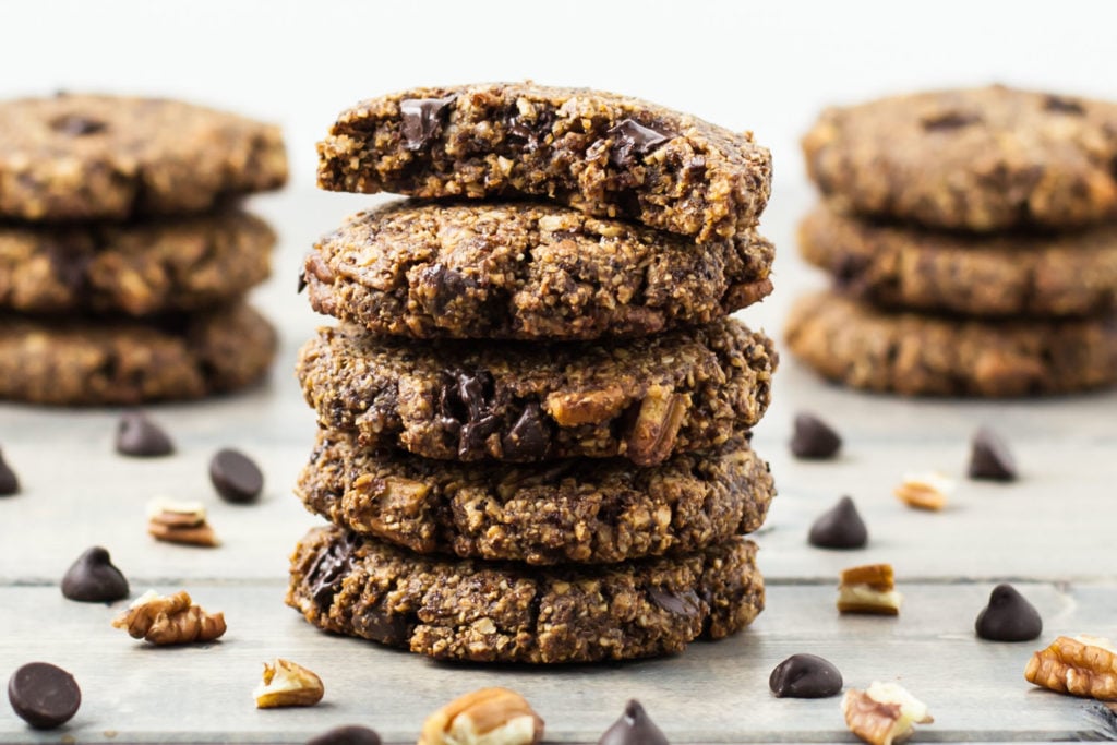 whole-food plant-based chocolate chip cookies