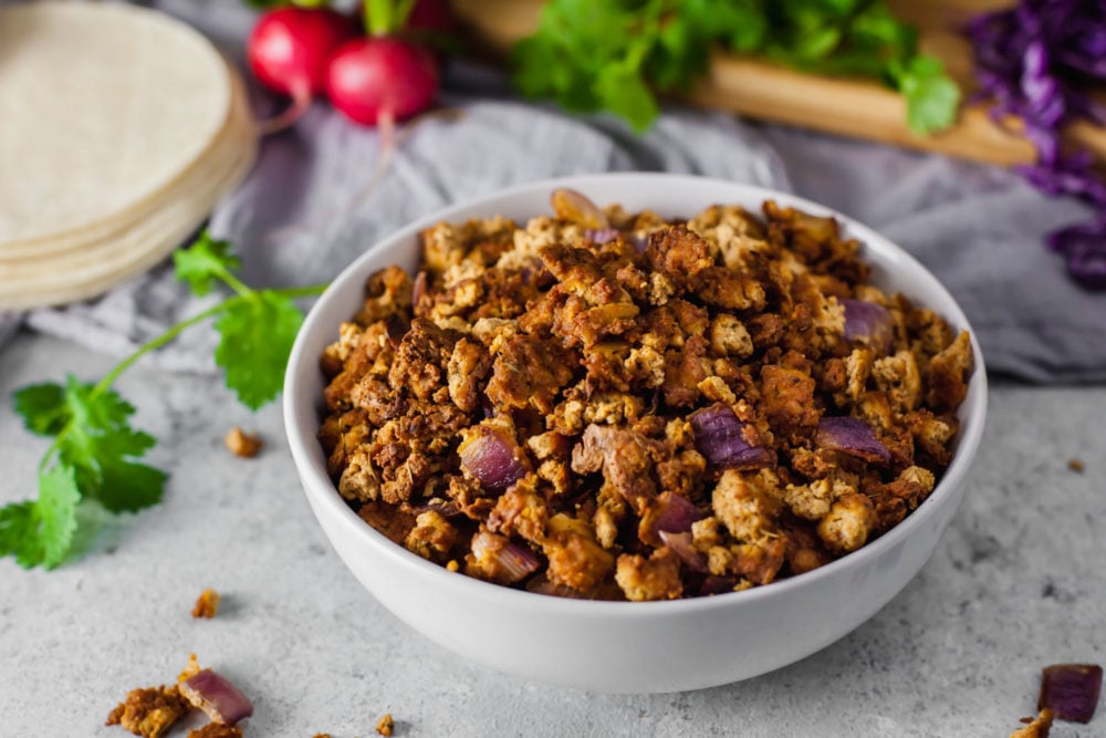 tofu chorizo crumbles