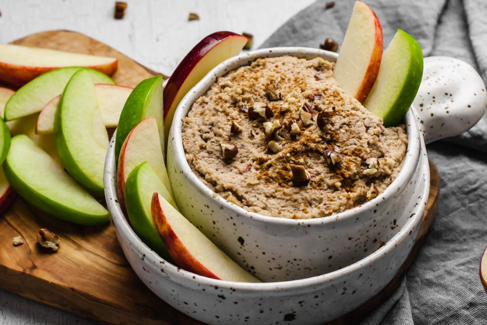 Creamy Maple & Toasted Pecan Dip (single mom plant based cooking)