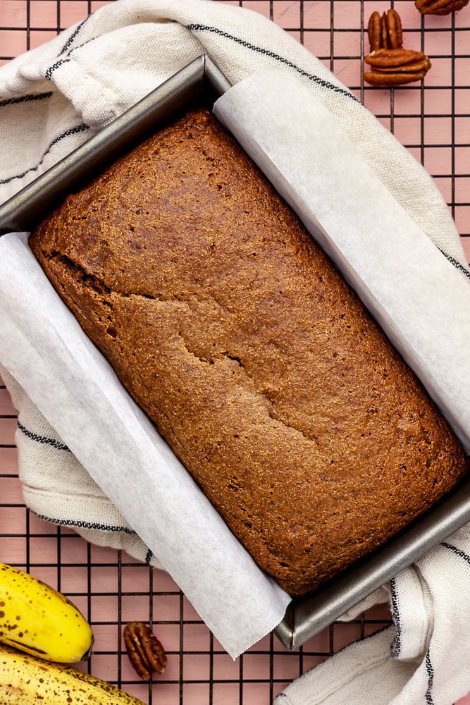 whole-food plant-based classic banana bread