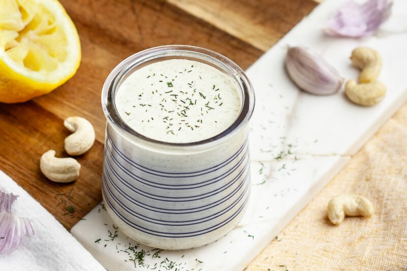 Complete Food Plant Primarily based totally mostly Ranch Salad Dressing