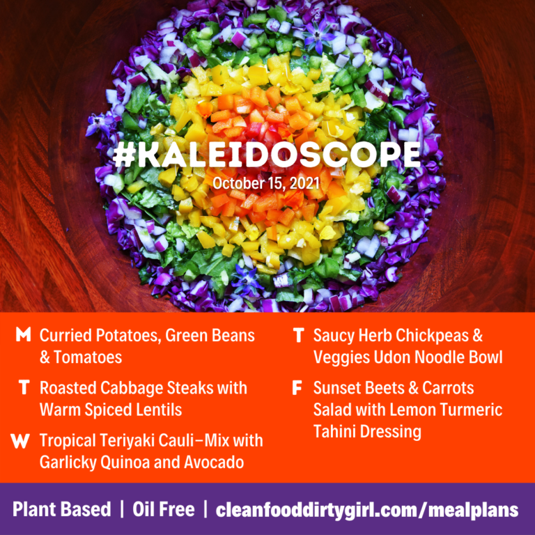 Kaleidoscope PlantBased Meal Plan Clean Food Dirty Girl