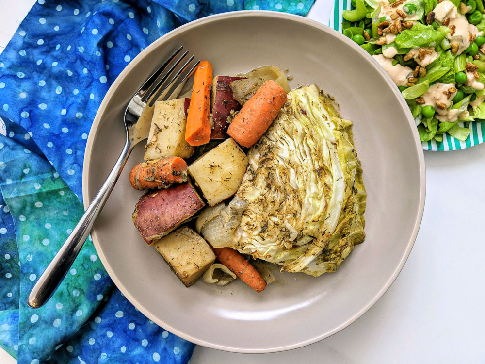 Irish-American Potatoes, Carrots & Cabbage and Dublin Salad