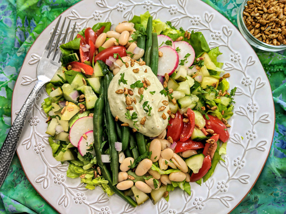 Irish Pub Salad with Creamy Tarragon Dressing