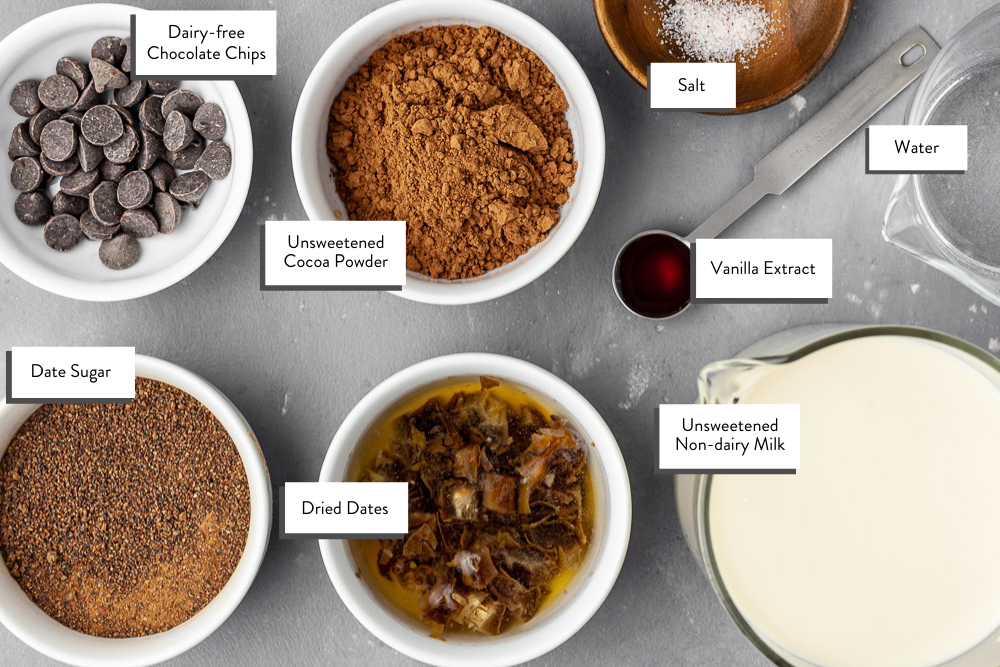 dairy free hot chocolate recipe ingredients