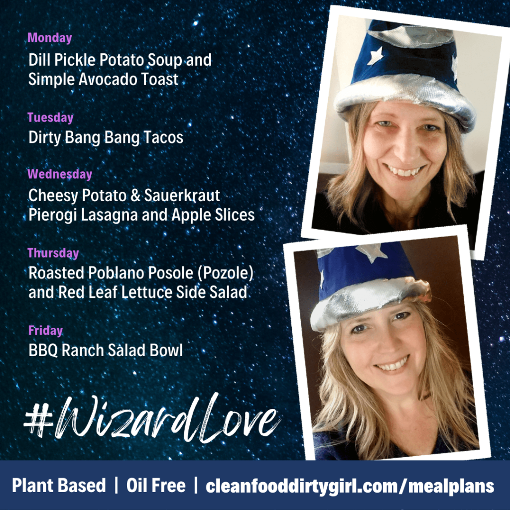 plant based wizard love menu