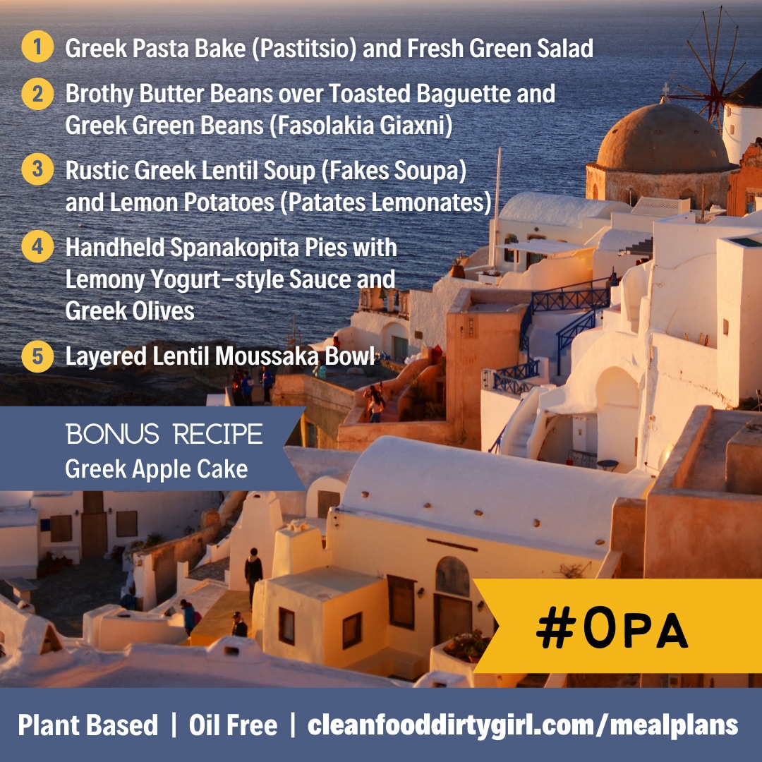 opa greek gourmet plant based meal plan