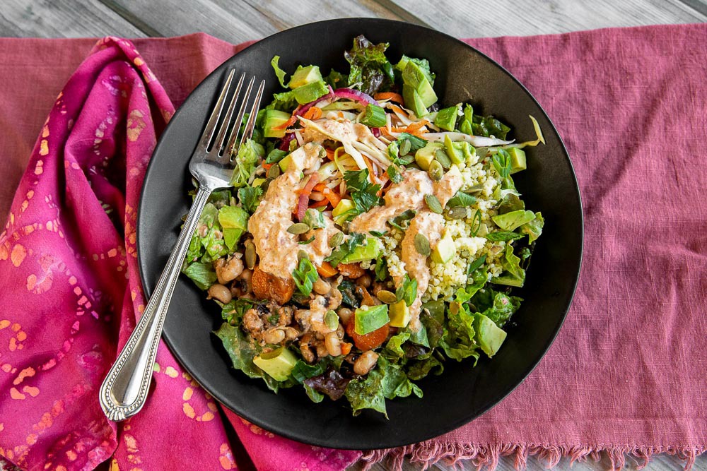 Caribbean-Cuban Plant Based Fusion Bowl