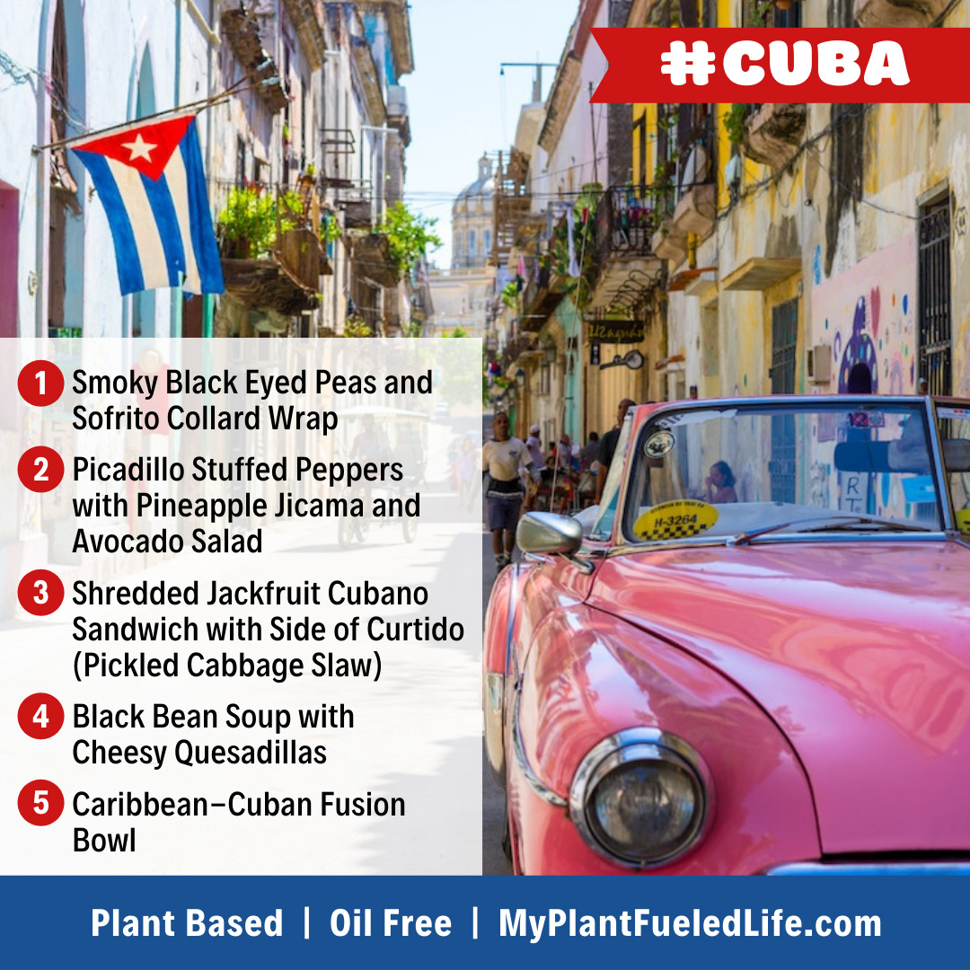 Cuba whole food plant based meal plan