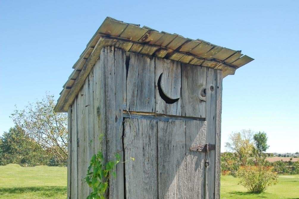 I didn't mind the outhouse it was the vampires that terrified me