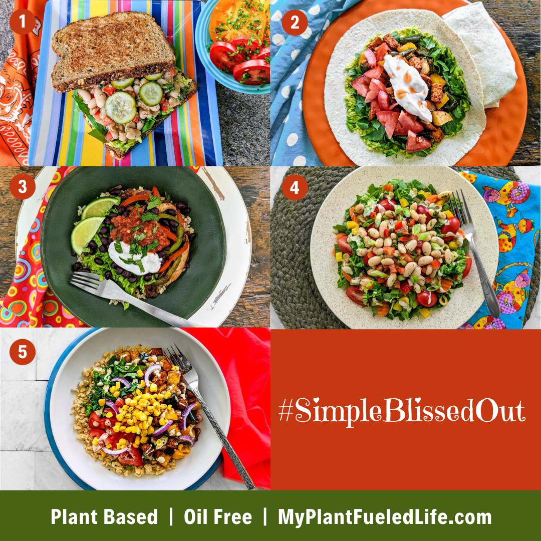 whole-food plant-based simple meal plan blissed out