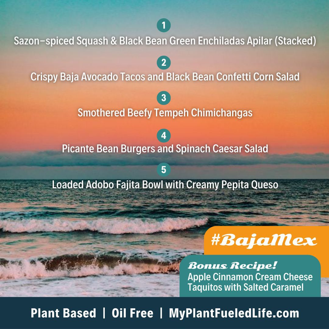 Baja Mex Plant Based Menu