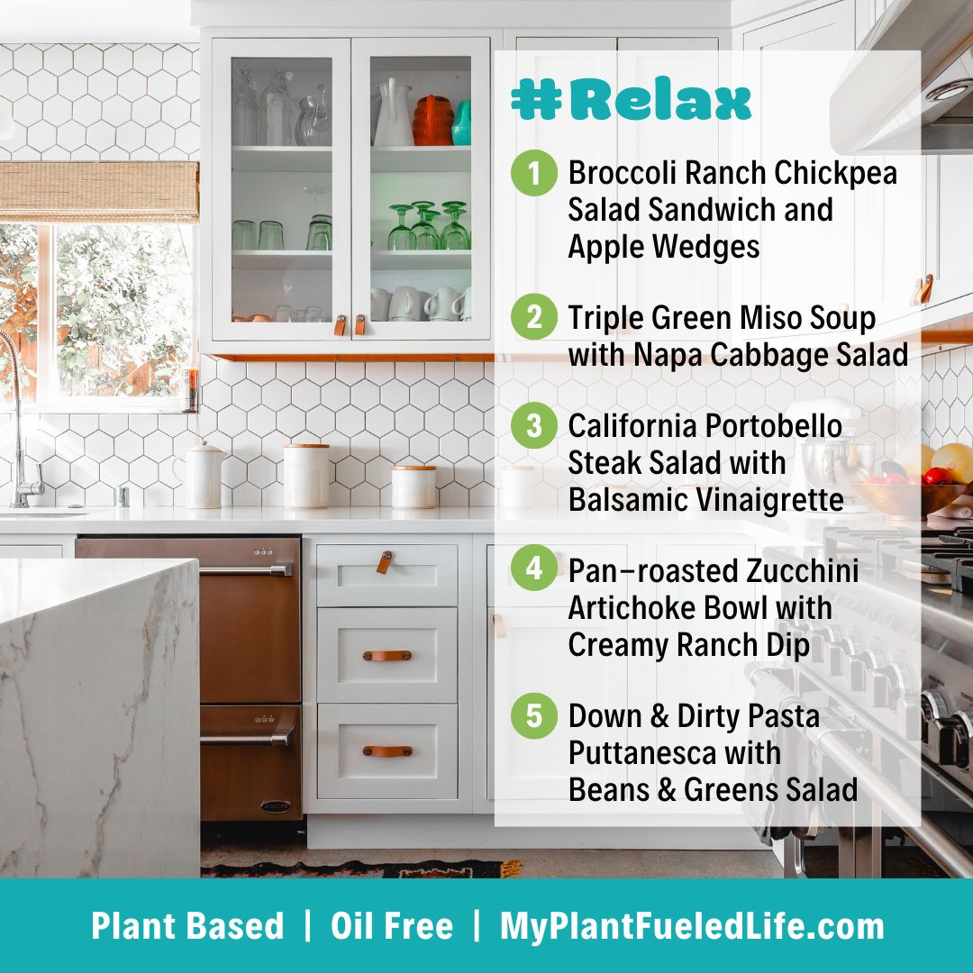 Gourmet Relax Dairy Free Oil Free Plant-Based Meal Plan