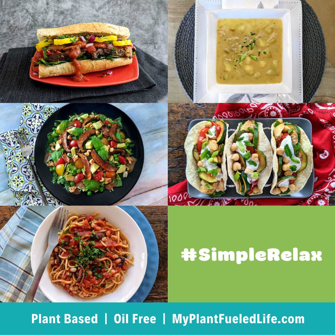 Simple Relax Dairy Free Oil Free Plant-Based Meal Plan