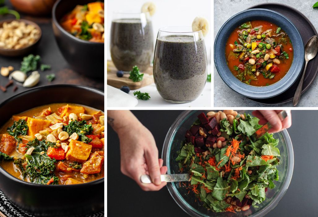 the best vegan plant-based recipes using kale