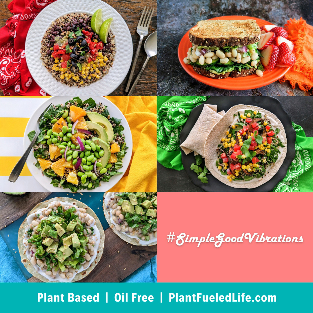 Simple Good Vibrations Whole Food Plant Based Dinner Plan