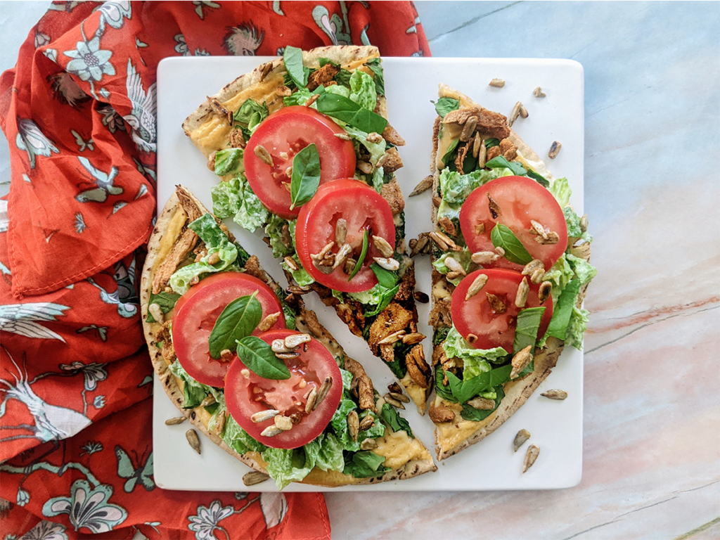 Crispy California Club Pizza Whole-Food Plant-Based