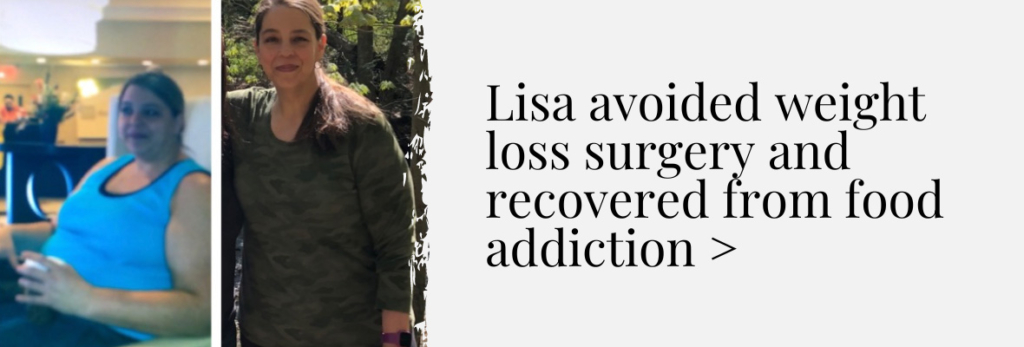 Lisa avoided weight loss surgery and recovered from food addiction through whole-food plant-based eating