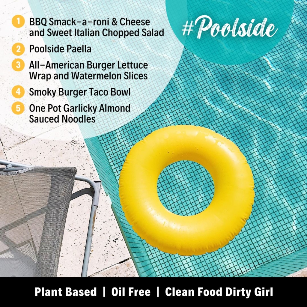 Poolside Easy Vegan Dinner Meal Plan