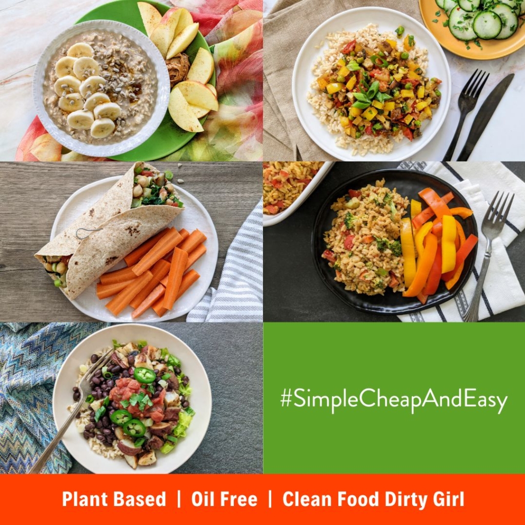Simple Cheap and Easy Plant Based Meals