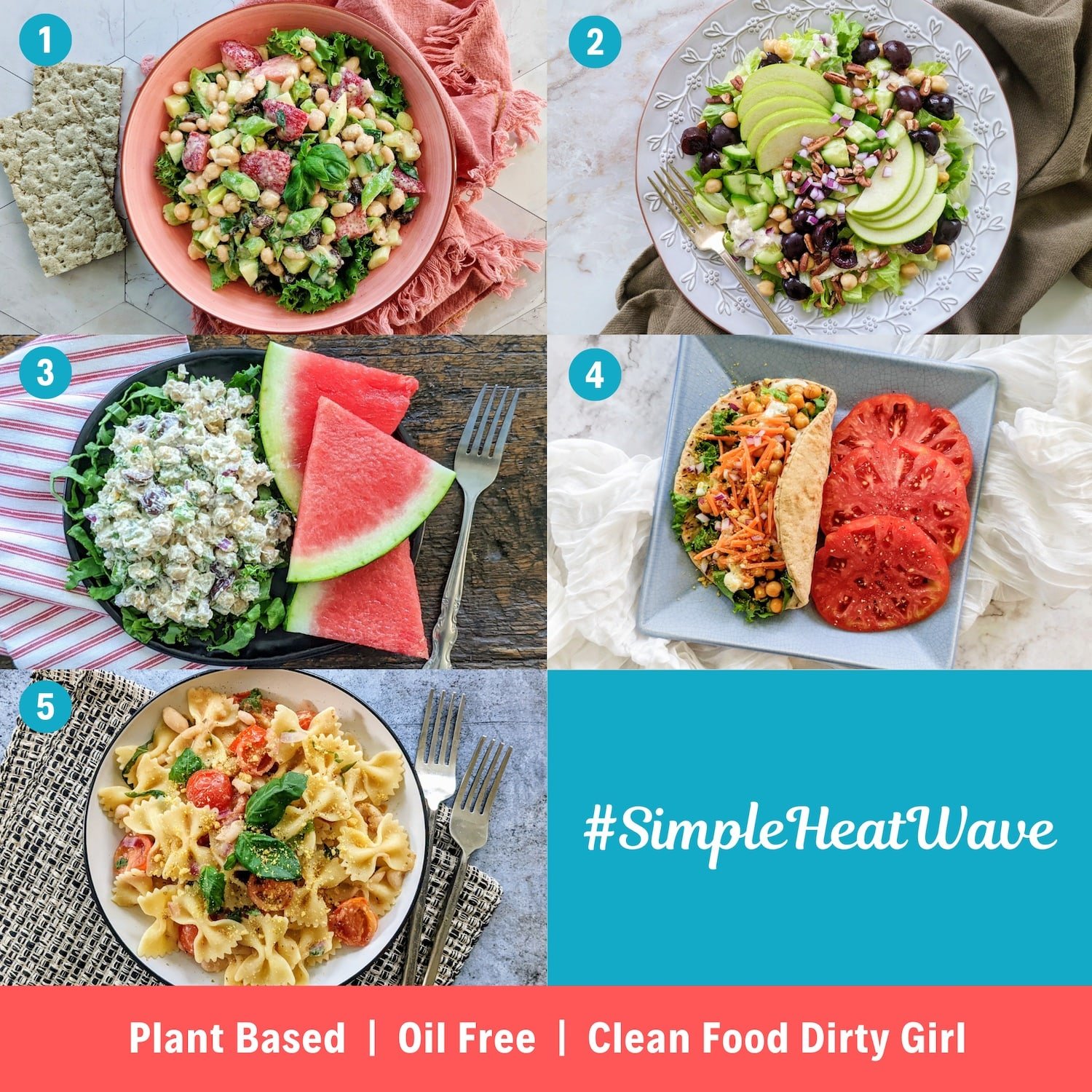 Heat Wave Simple Summer Plant-Based Meal Plan