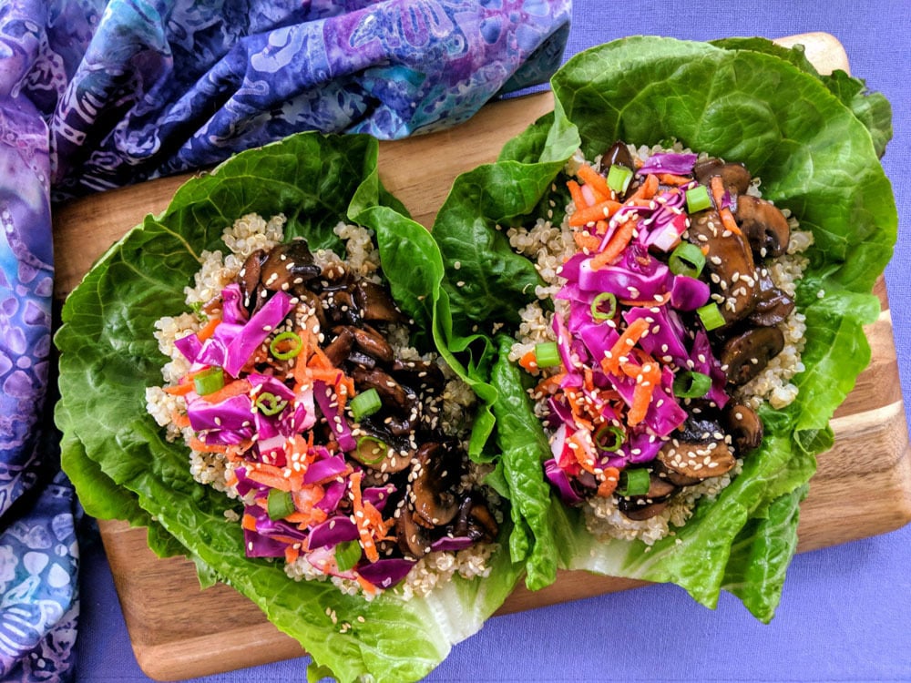 Korean Barbecue Lettuce-wrapped Tacos. 