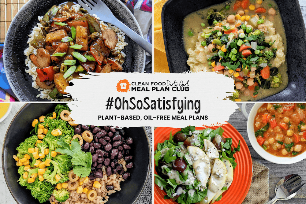oh so satisfying plant based meal plan menu