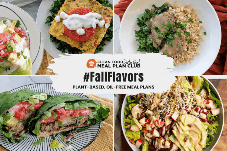 fall flavors plant based meal plan