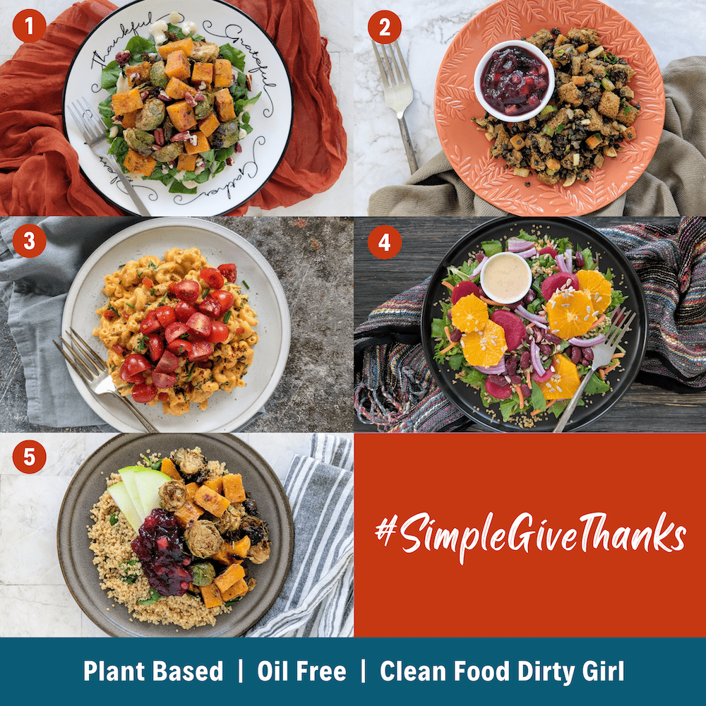 Simple Give Thanks Plant Based meal plan