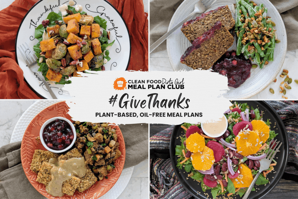 Give Thanks Plant Based meal plan