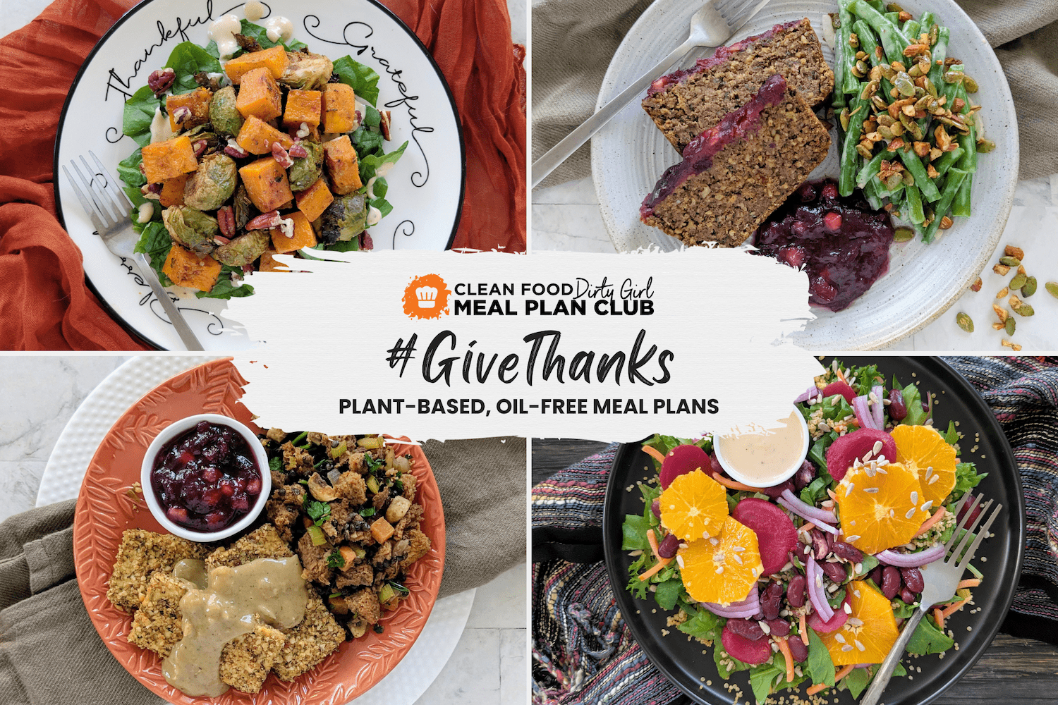 Give Thanks Plant Based meal plan