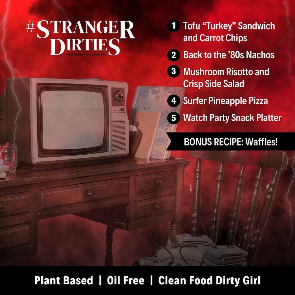 Stranger Dirties Plant Based meal plan menu