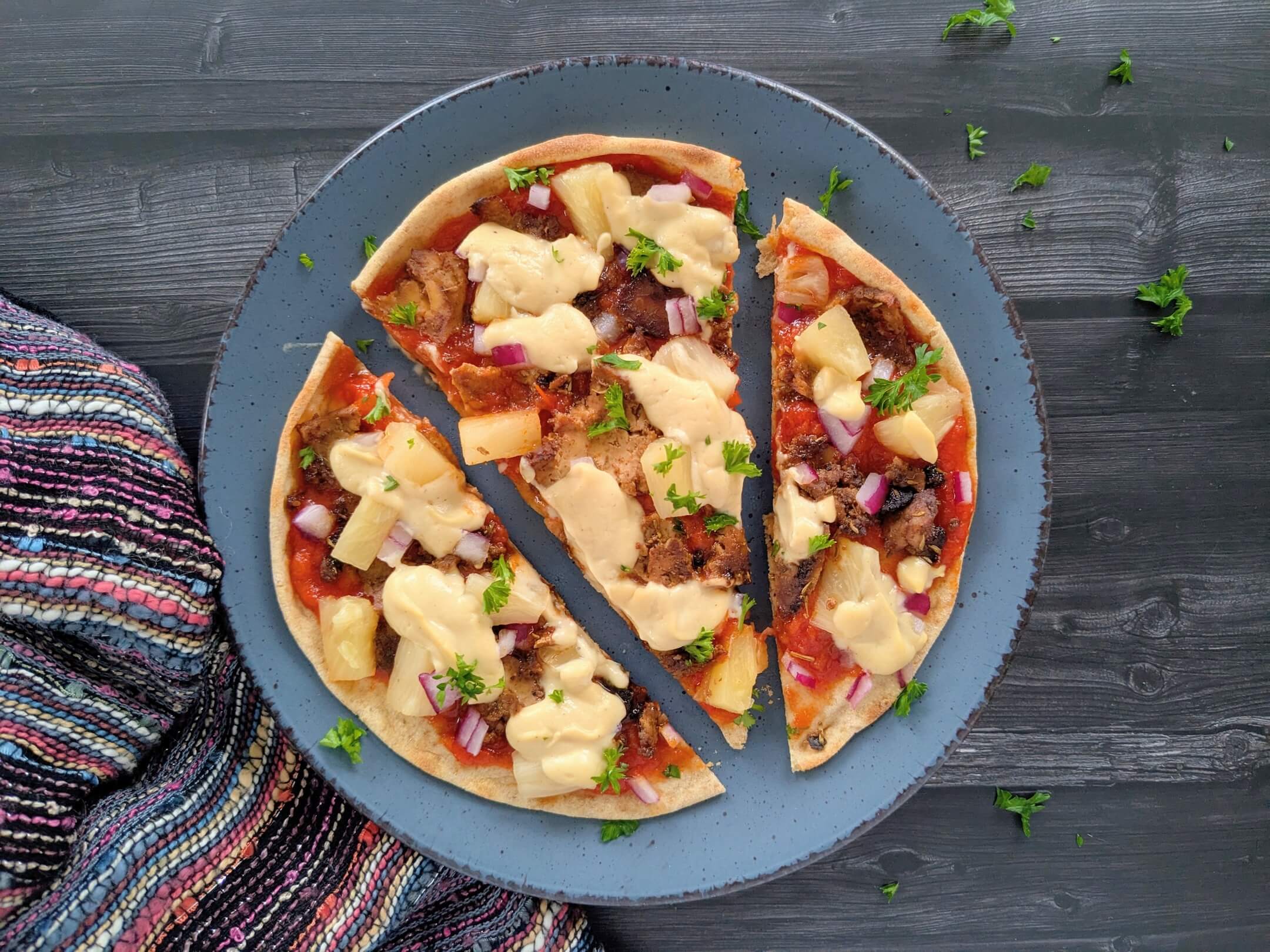 Surfer Pineapple Pizza