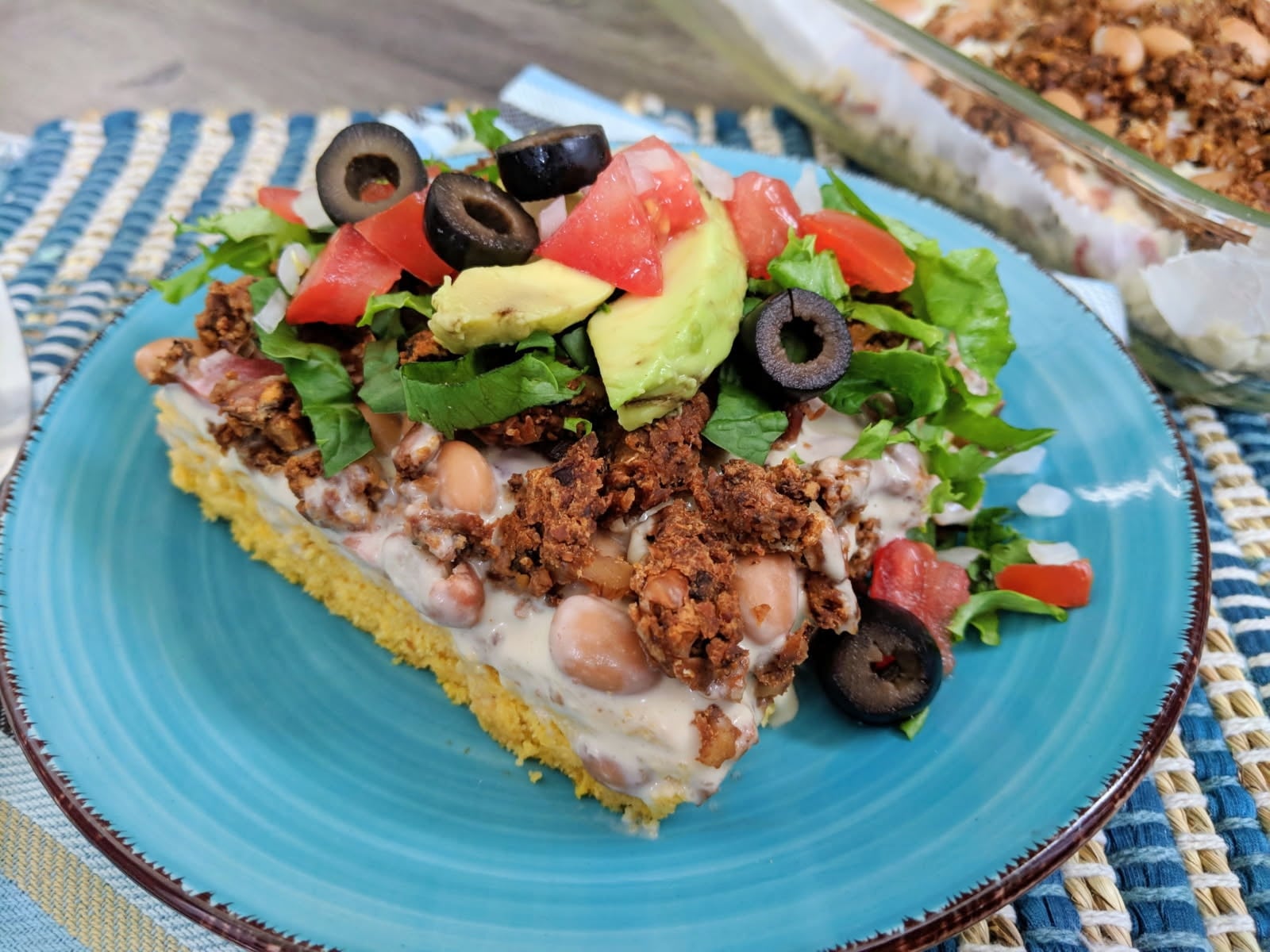 Cornbread-crusted Taco Pizza Bake