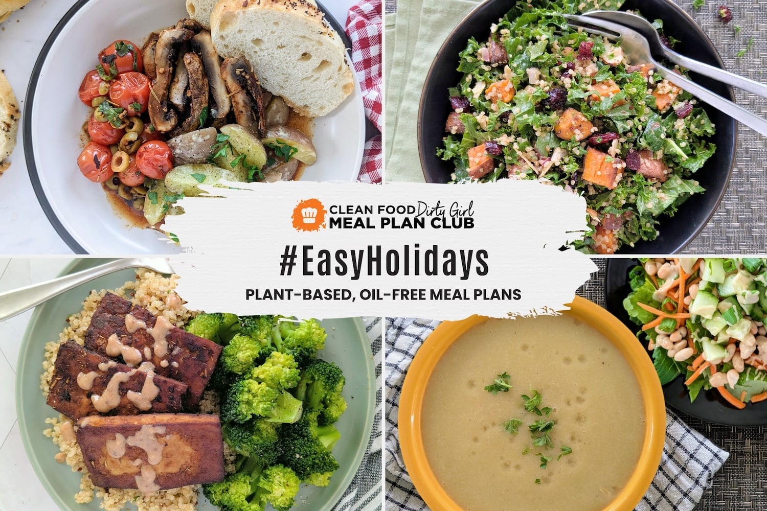 easy holidays plant based meal plan