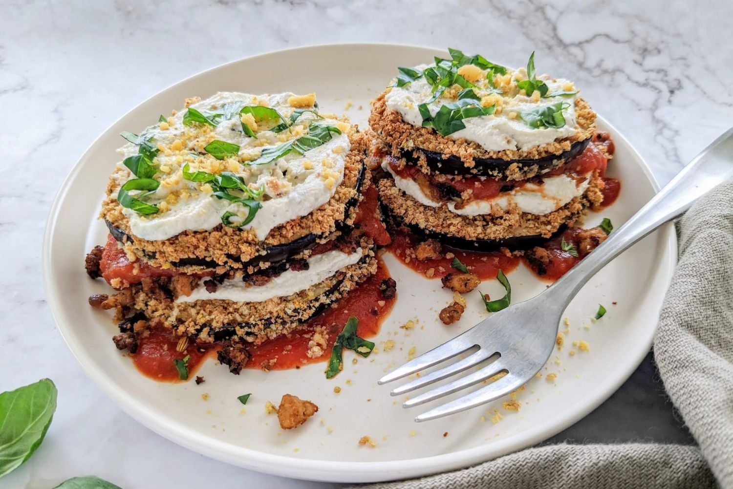 Eggplant Parm Stacks