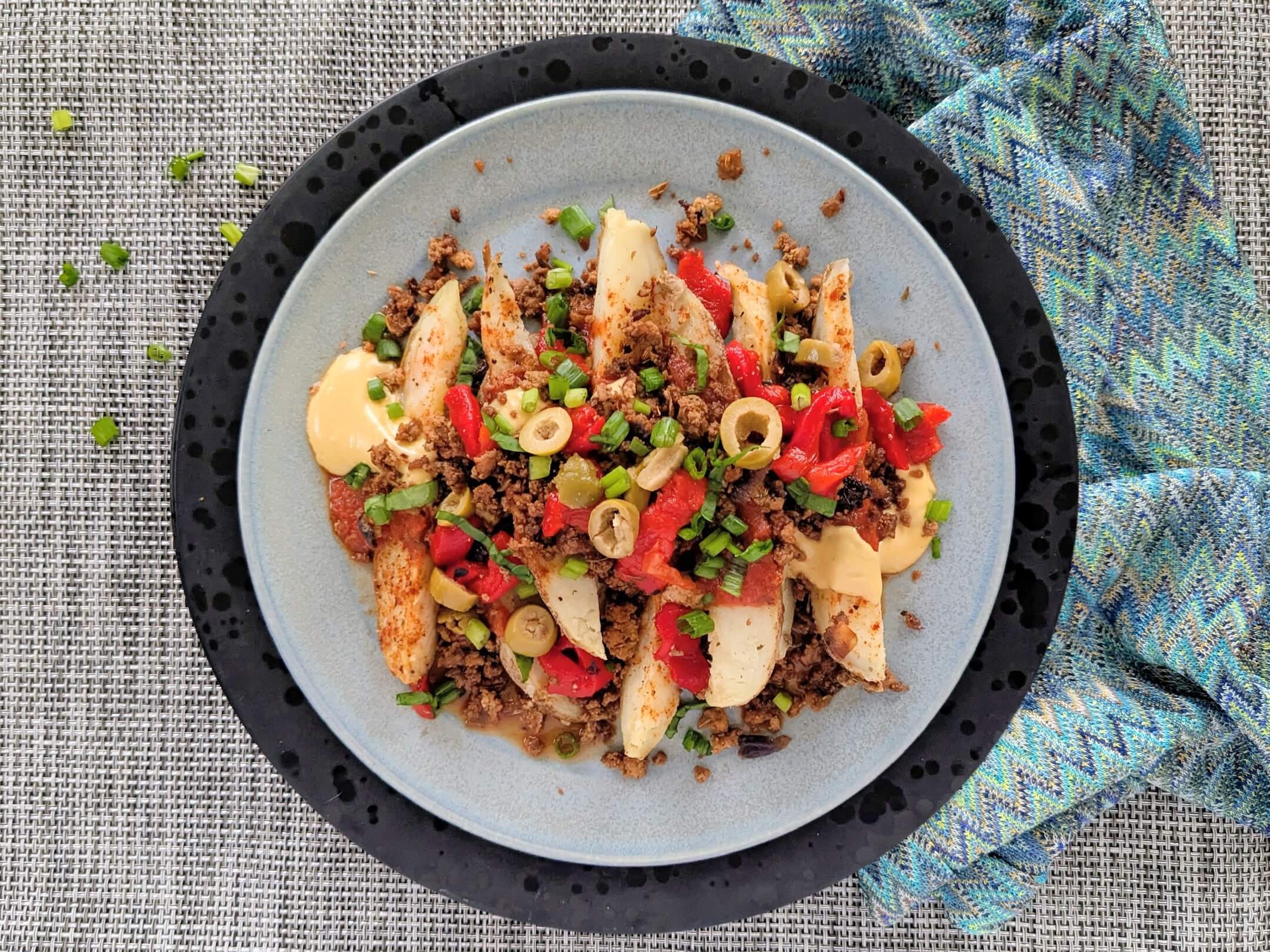 Plant based kickass Veggie Pizza Fries