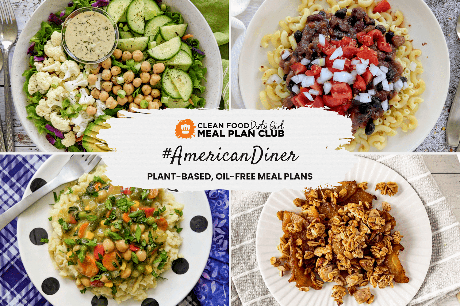 American Diner Plant based meal plan