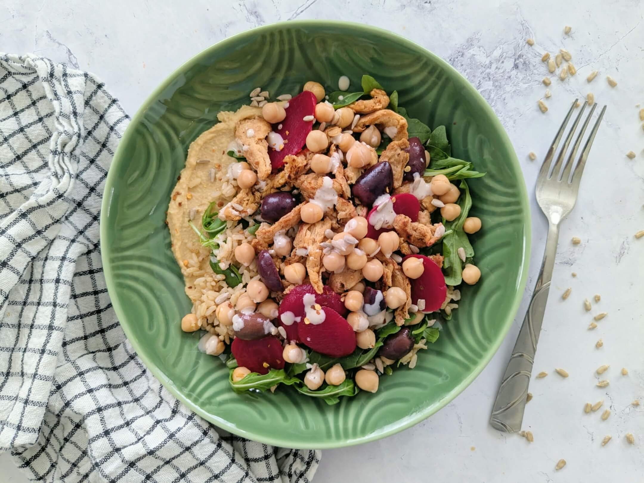 Mediterranean Hummus Bowl plant based