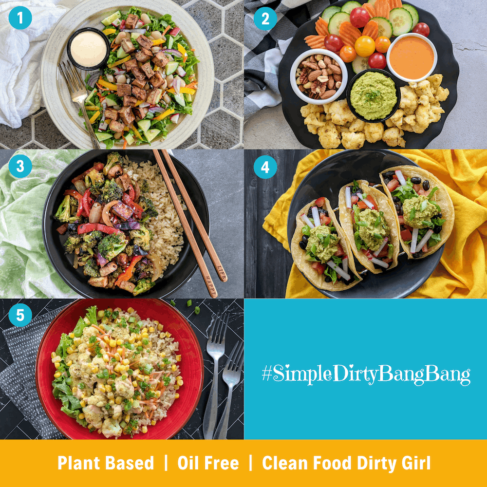 Simple dirty Bang Bang meal plan