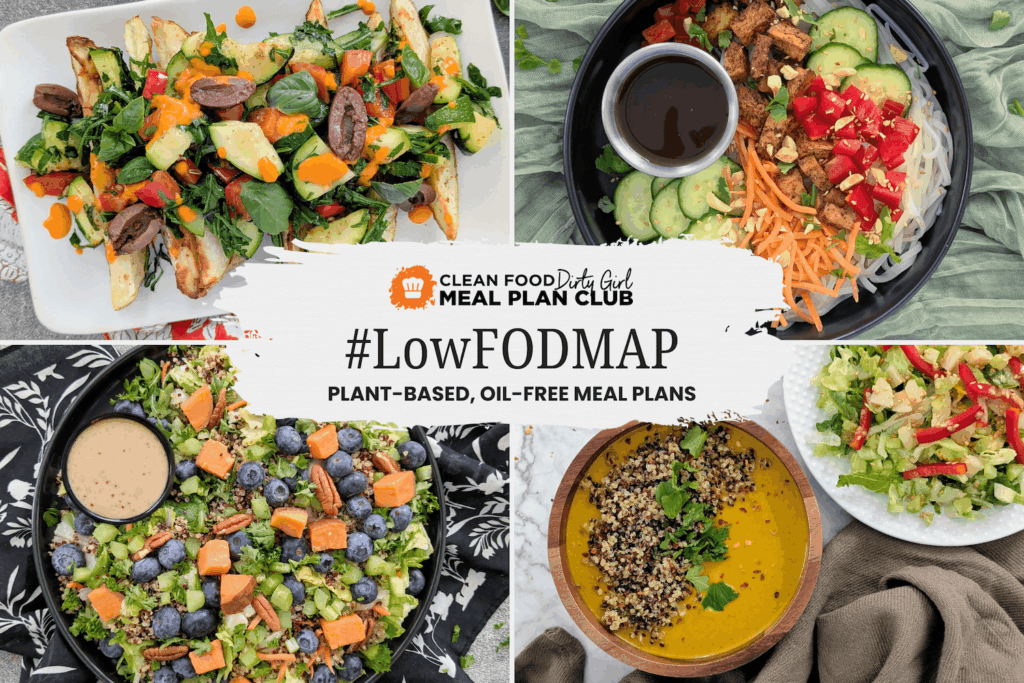 Low FODMAP plant based meal plan